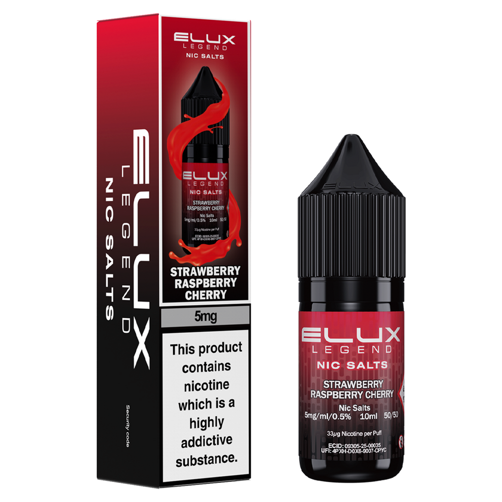 Strawberry Raspberry Cherry Nic Salt by Elux 10ml