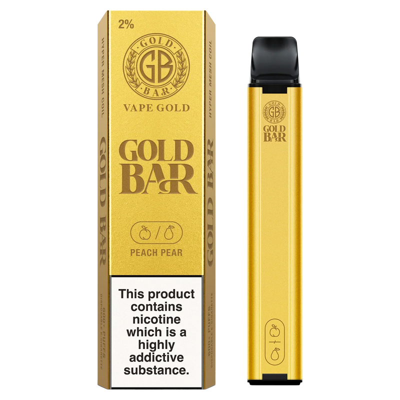 Peach Pear Gold Bar 600 Disposable Vape