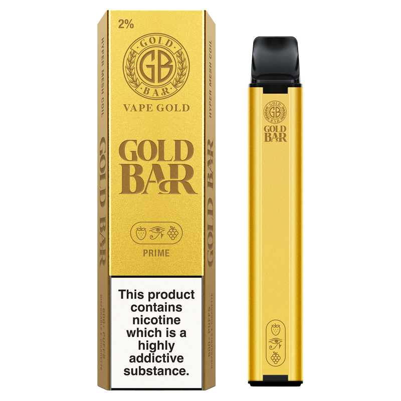 Prime Gold Bar 600 Disposable Vape