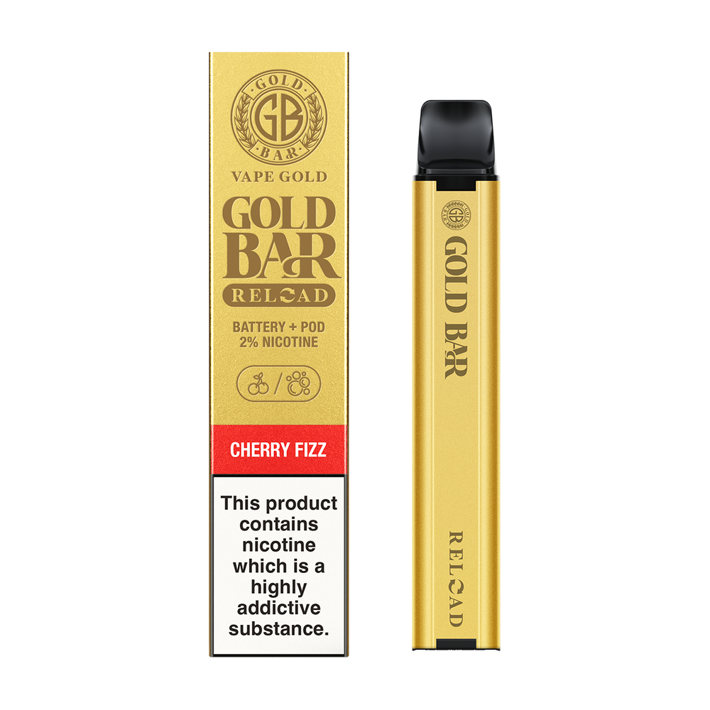 kick bar vape Cherry Fizz Gold Bar Reload Prefilled Pod Kit
