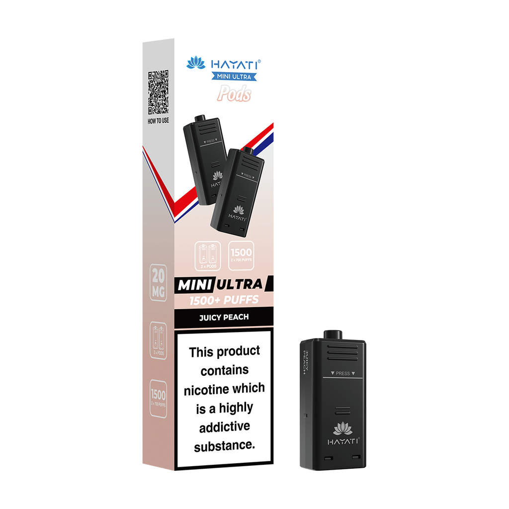 juicy peach vape hayati Juicy Peach Hayati Mini Ultra Refill Pack – Ecigwizard
