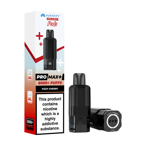 hayati pro max plus pods fizzy cherry