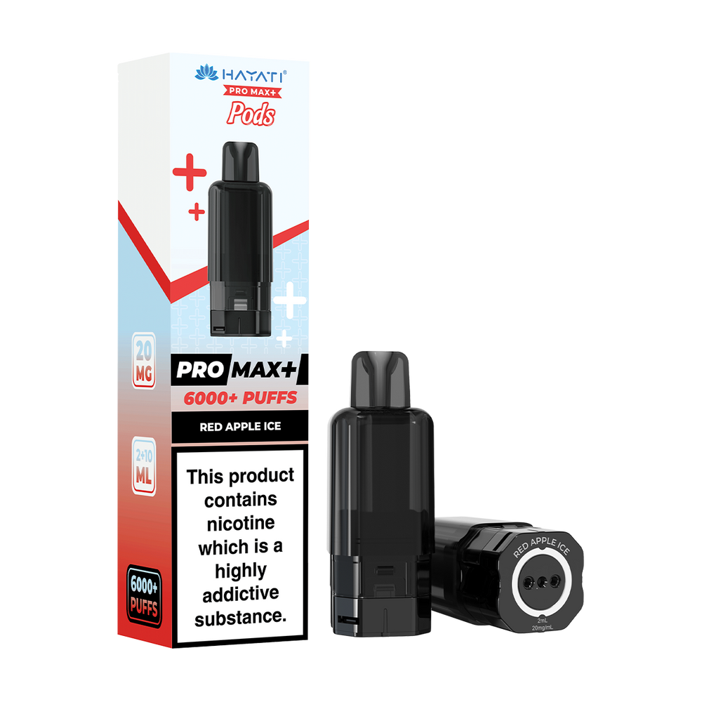 hayati pro max plus pods red apple ice