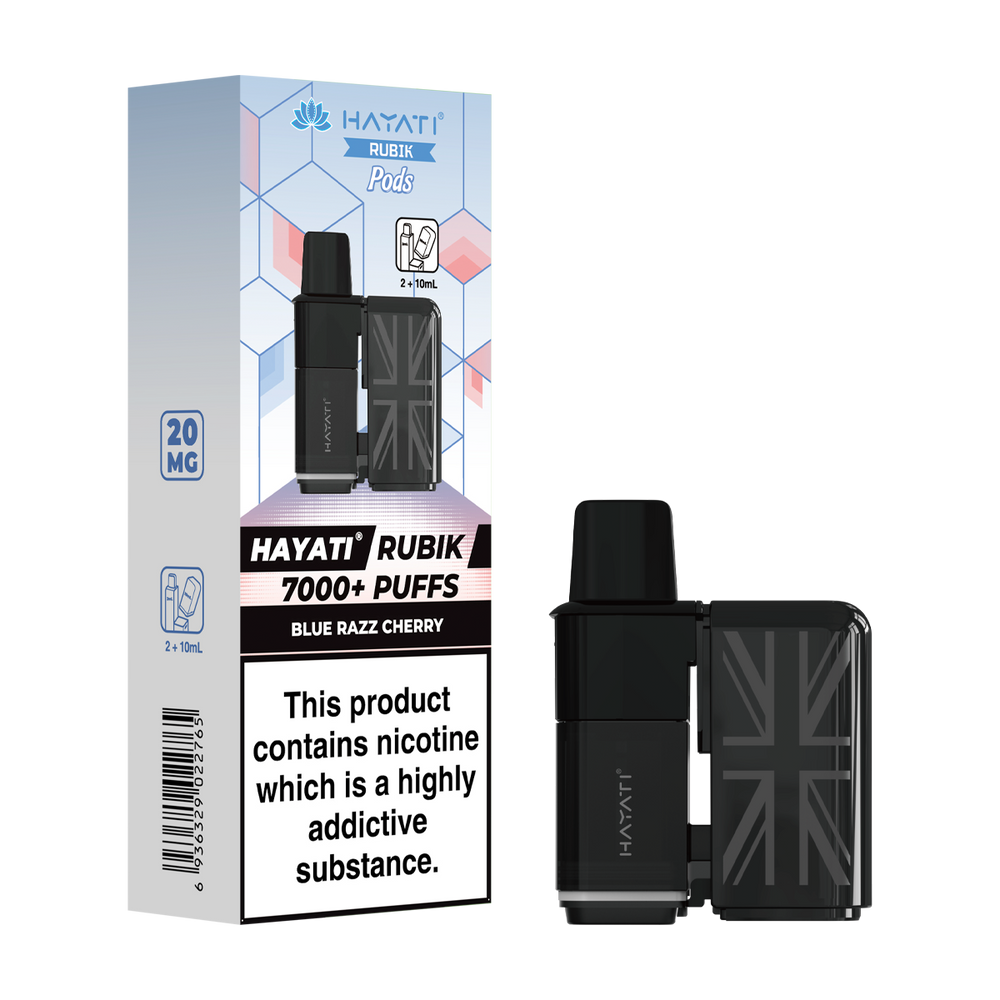 hayati rubik 7000 refill pods blue razz cherry