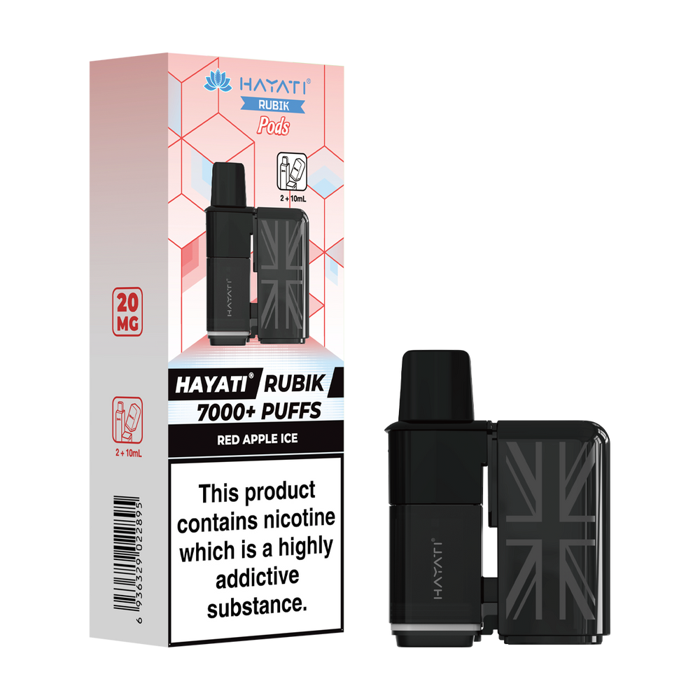 hayati rubik 7000 refill pods red apple ice