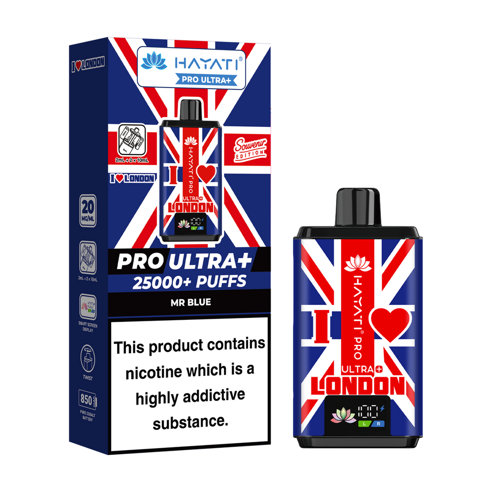 Hayati Pro Ultra Plus London Souvenir Edition | 25000 Puffs Ecigwizard Hayati Pro Ultra Plus London Souvenir Edition | 25000 Puffs Ecigwizard