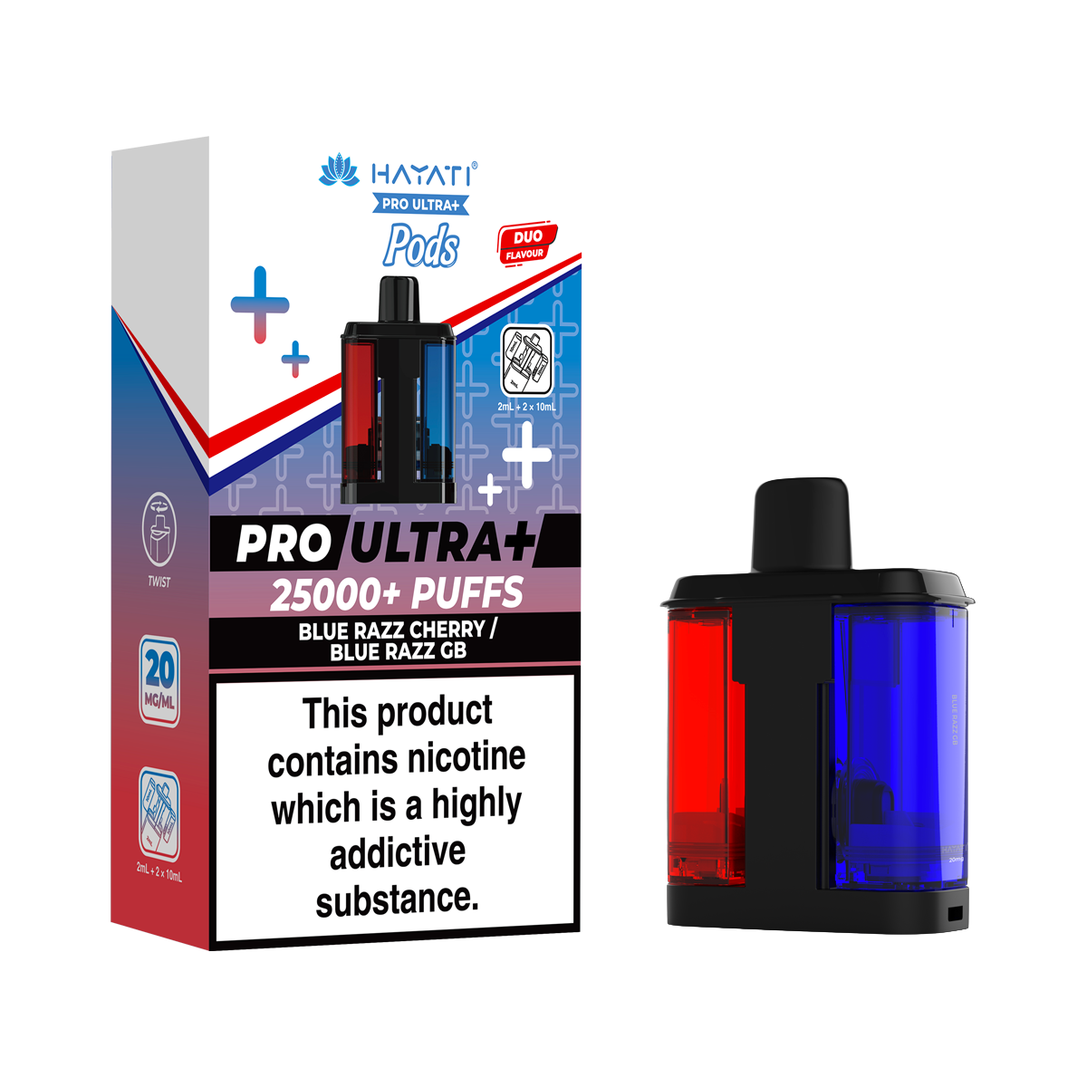 Blue Razz Cherry / Blue Razz GB Hayati Pro Ultra Plus Refill Pack ...