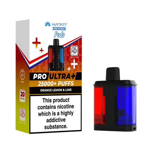 hayati pro ultra plus pods orange lemon and lime