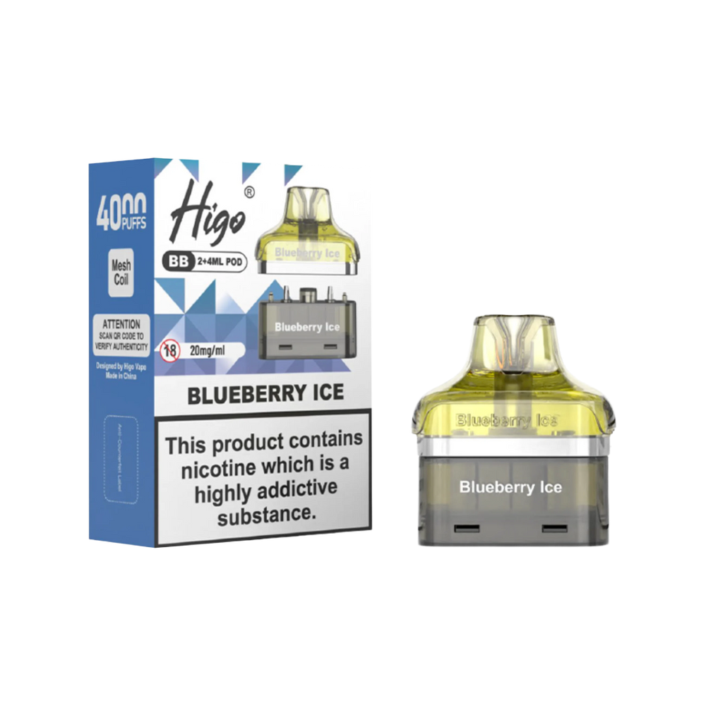Higo BB 4000 Refill Pack | Prefilled Pods  Ecigwizard