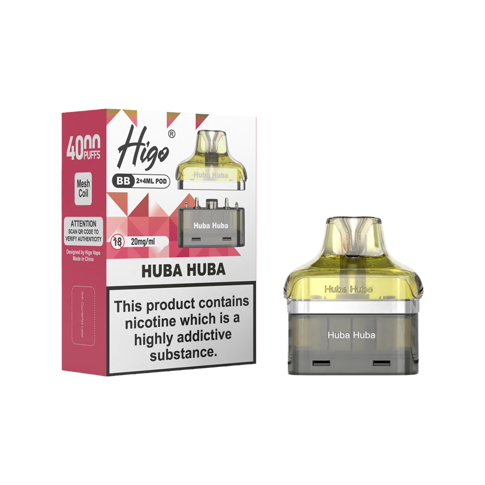 Higo BB 4000 Refill Pack | Prefilled Pods Ecigwizard Higo BB 4000 Refill Pack | Prefilled Pods Ecigwizard