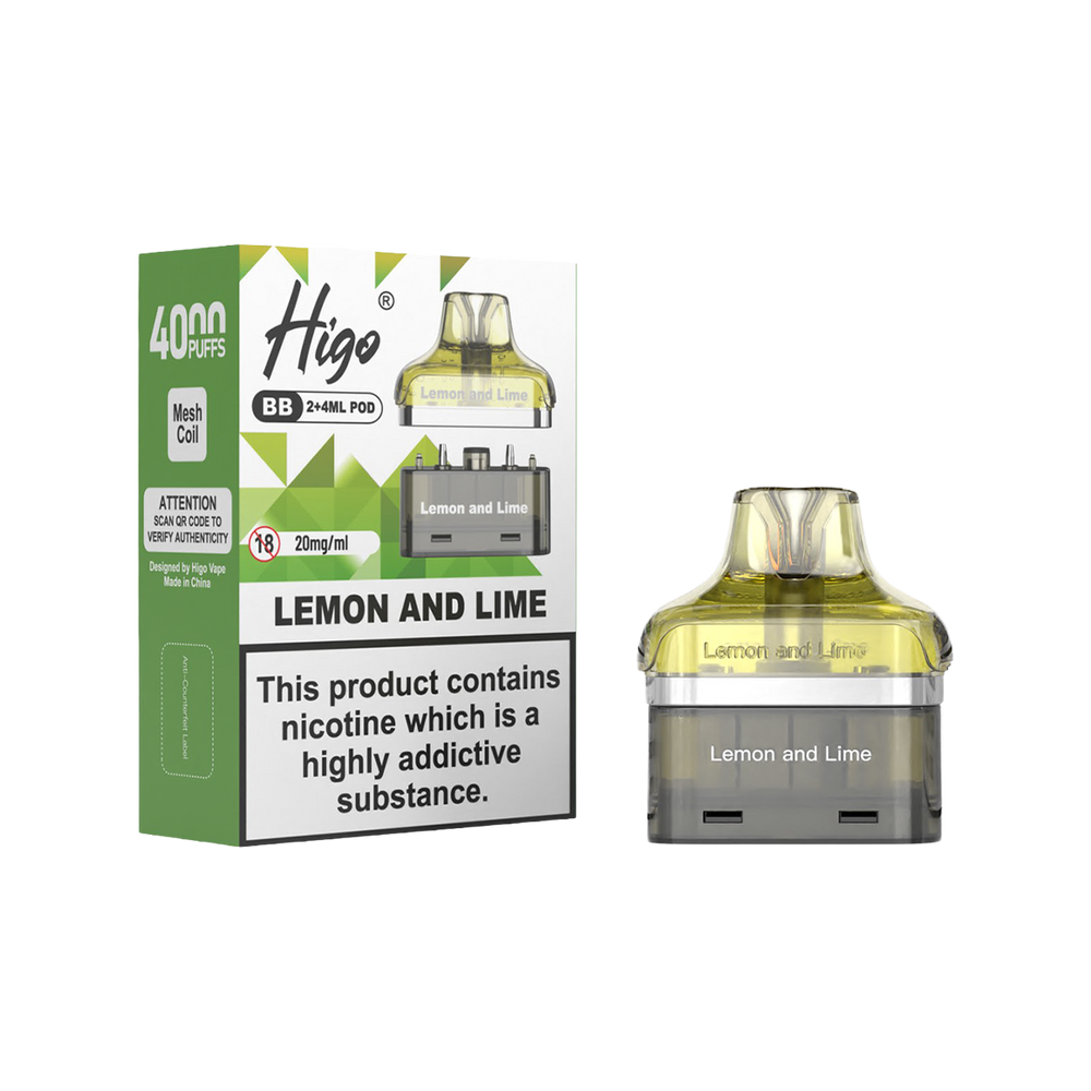 Higo BB 4000 Refill Pack | Prefilled Pods Ecigwizard Higo BB 4000 Refill Pack | Prefilled Pods Ecigwizard