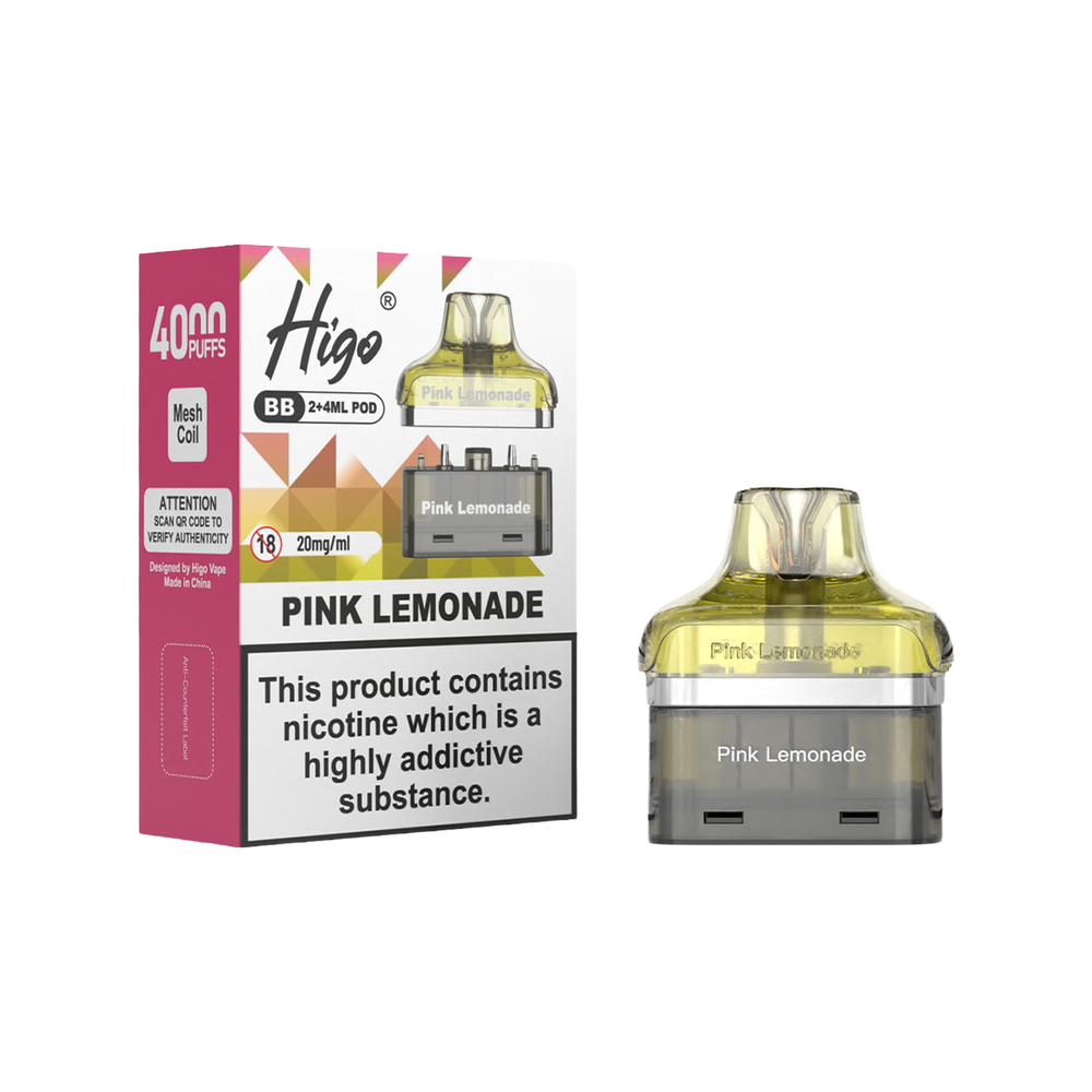 Higo BB 4000 Refill Pack | Prefilled Pods Ecigwizard Higo BB 4000 Refill Pack | Prefilled Pods Ecigwizard