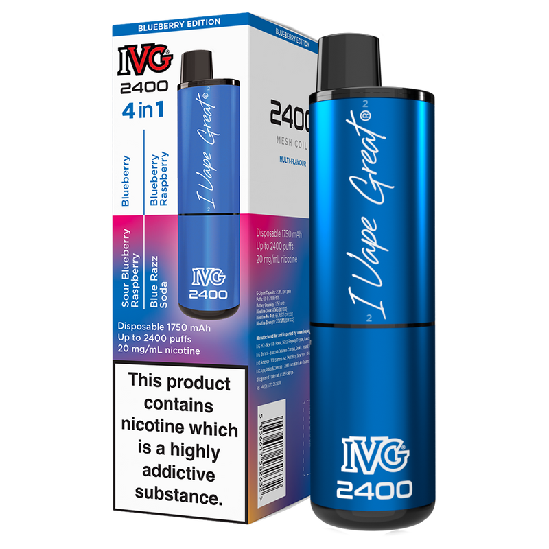 Blueberry Edition IVG 2400 Disposable Device