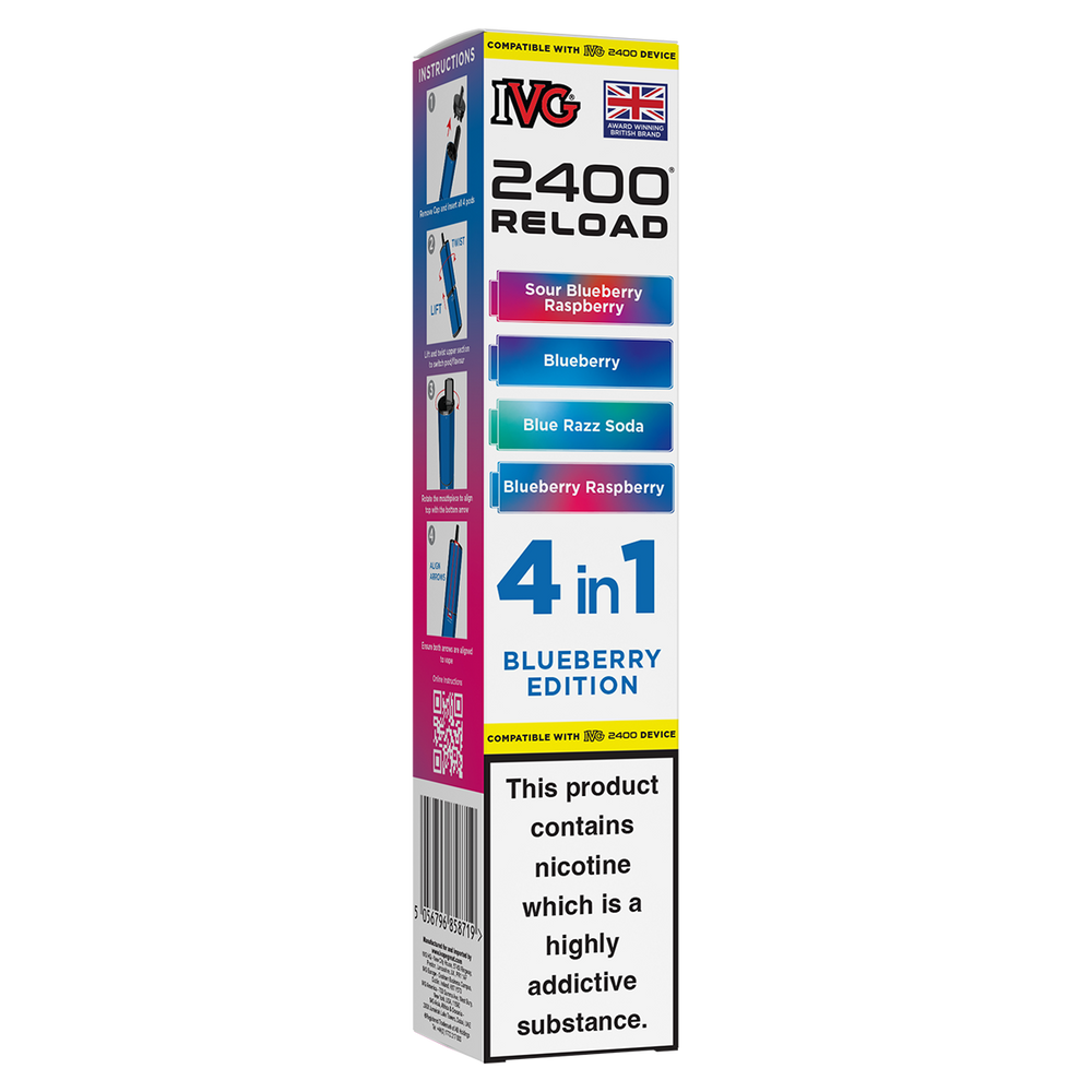 Blueberry Edition IVG 2400 Refill Pods Ecigwizard Blueberry Edition IVG 2400 Refill Pods Ecigwizard