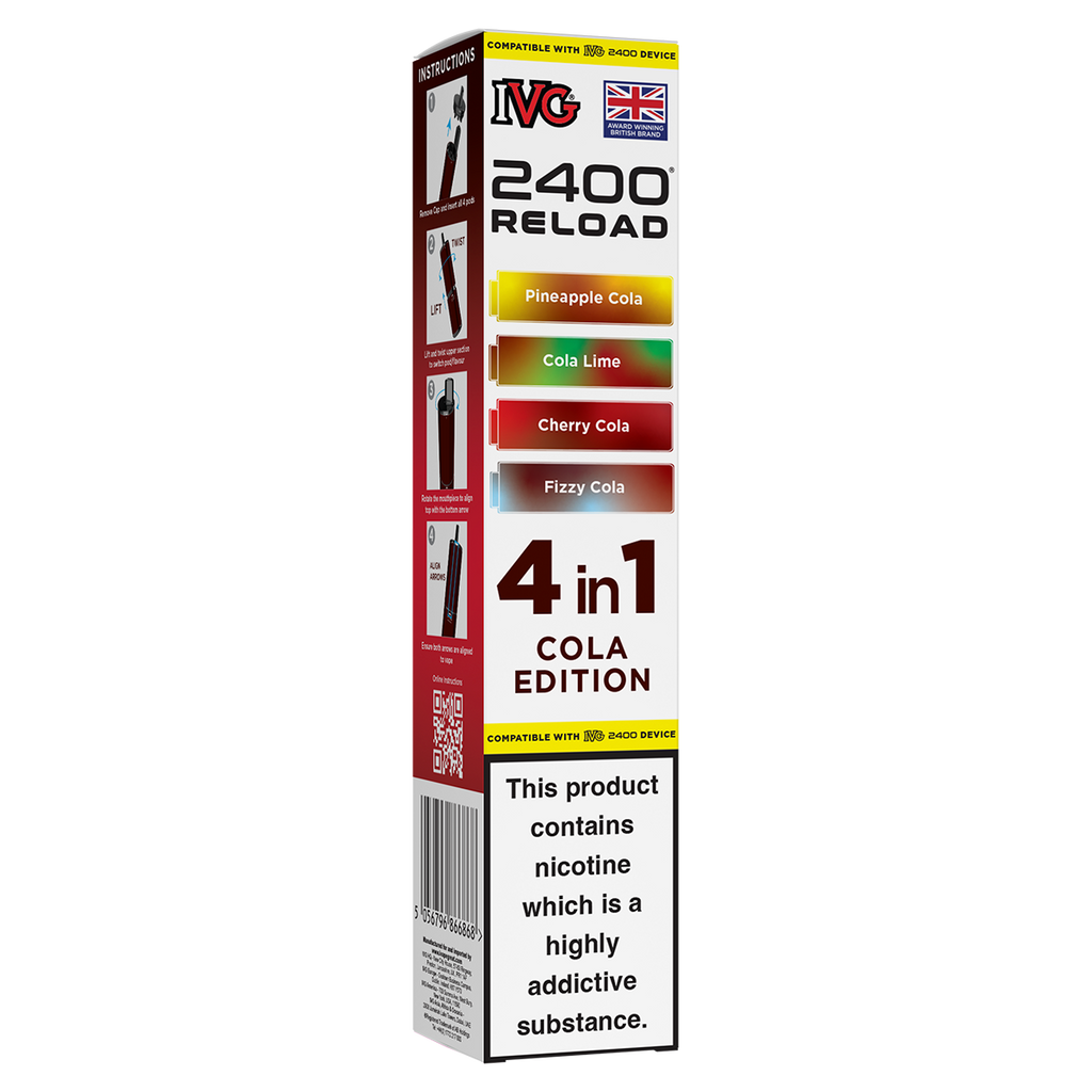 cola ivg 2400 Cola Lime IVG 2400 Pack Of 10