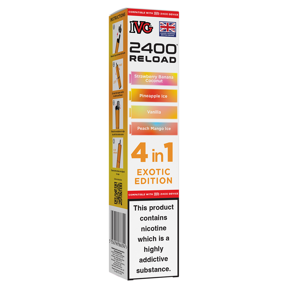 Exotic Edition IVG 2400 Refill Pods Ecigwizard Exotic Edition IVG 2400 Refill Pods Ecigwizard