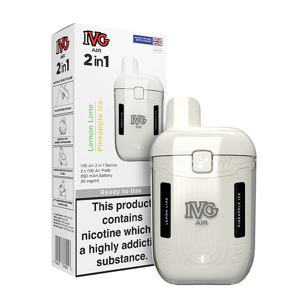 IVG Air 2 in 1 Vape Kit | 1200 Puffs Ecigwizard IVG Air 2 in 1 Vape Kit | 1200 Puffs Ecigwizard