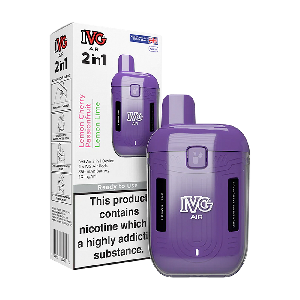 IVG Air 2 in 1 Vape Kit | 1200 Puffs Ecigwizard IVG Air 2 in 1 Vape Kit | 1200 Puffs Ecigwizard