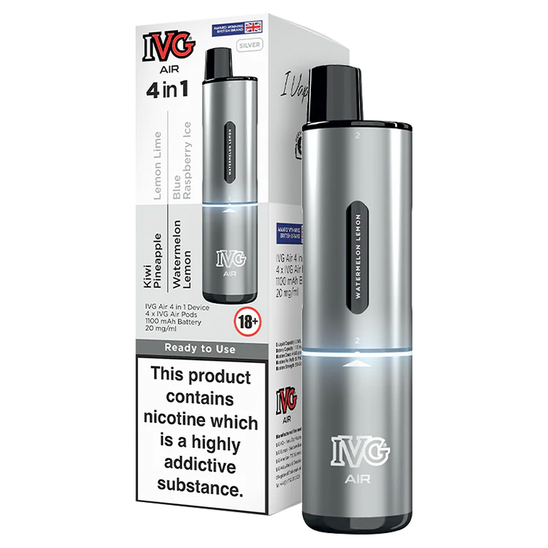 Silver Edition IVG Air 4 in 1 Vape Kit