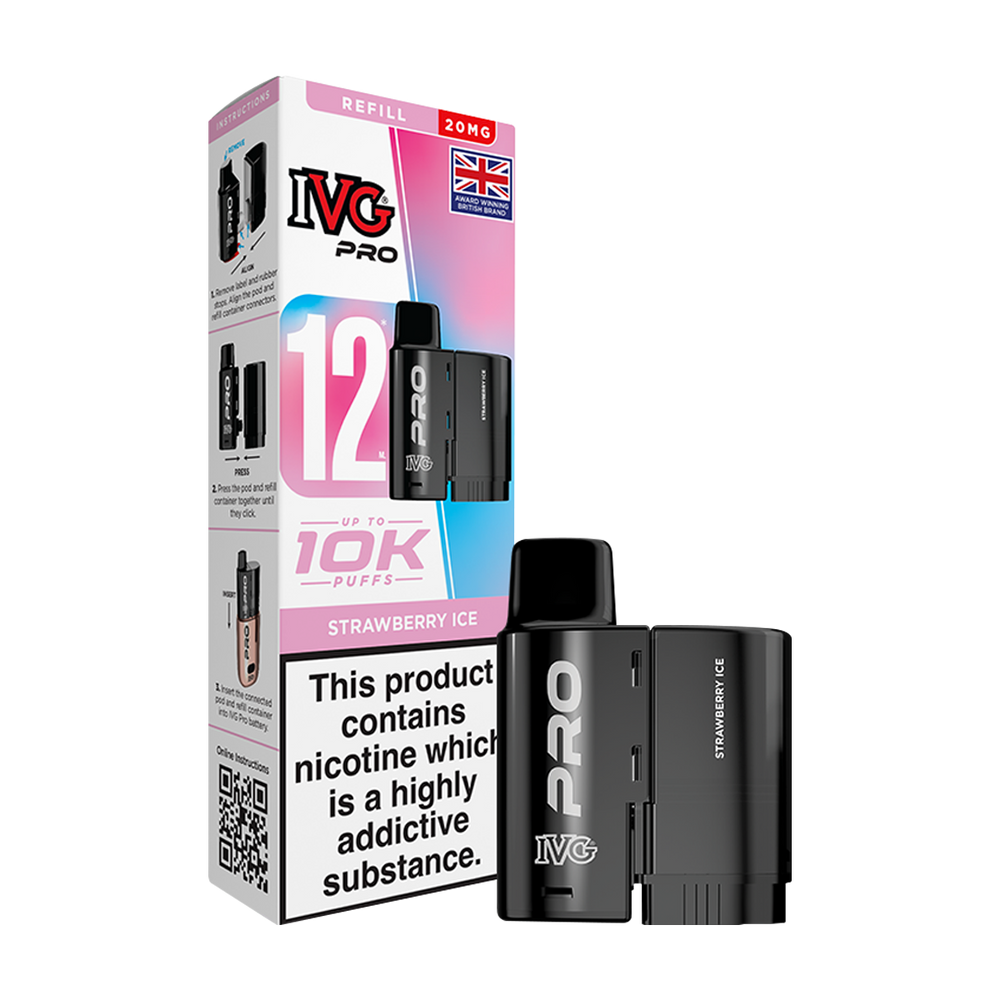 Strawberry Ice IVG Pro 12 Refill Pack