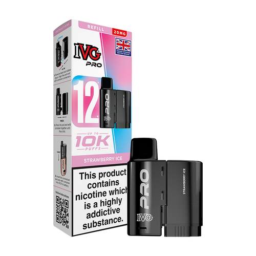 Strawberry Ice IVG Pro 12 Refill Pack