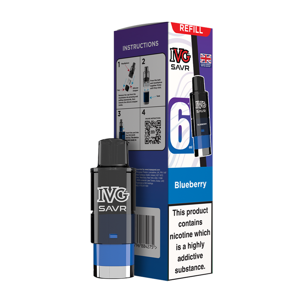 buy blueberry vape refill online Blueberry IVG SAVR Refill Pack – Ecigwizard