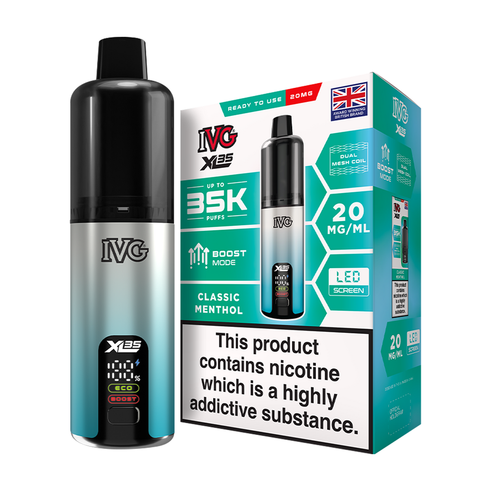 IVG XL35 Kit | Prefilled Pod Kit | MTL Vape Kit Ecigwizard IVG XL35 Kit | Prefilled Pod Kit | MTL Vape Kit Ecigwizard