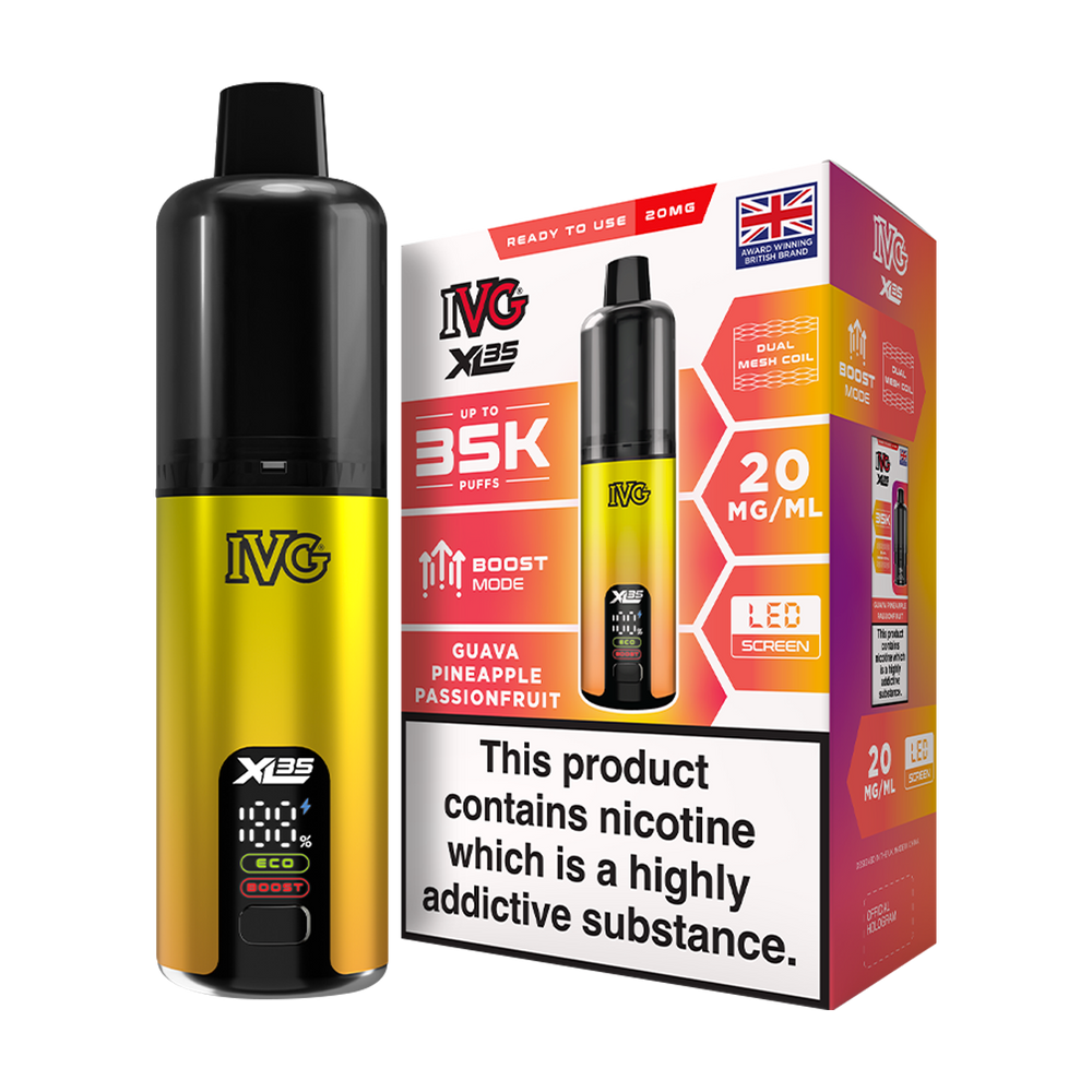IVG XL35 Kit | Prefilled Pod Kit | MTL Vape Kit Ecigwizard IVG XL35 Kit | Prefilled Pod Kit | MTL Vape Kit Ecigwizard