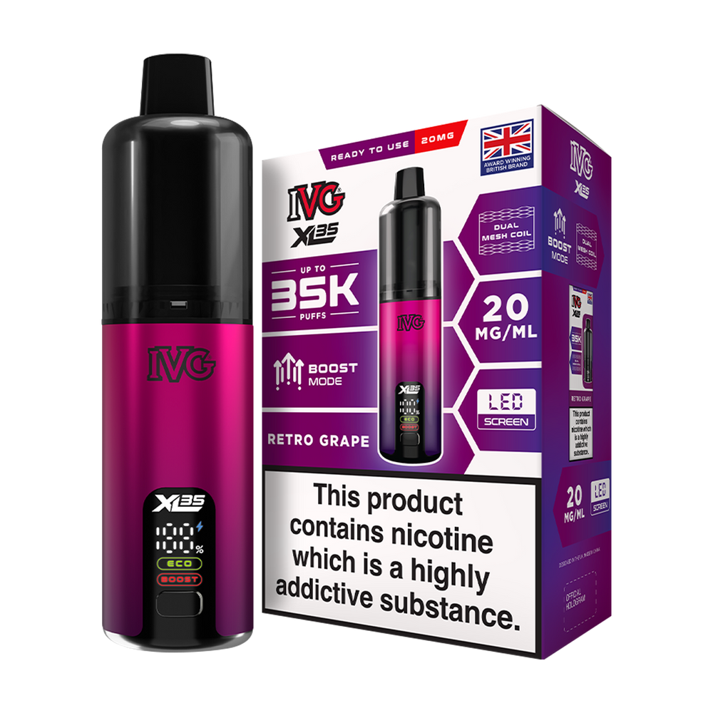 IVG XL35 Kit | Prefilled Pod Kit | MTL Vape Kit Ecigwizard IVG XL35 Kit | Prefilled Pod Kit | MTL Vape Kit Ecigwizard