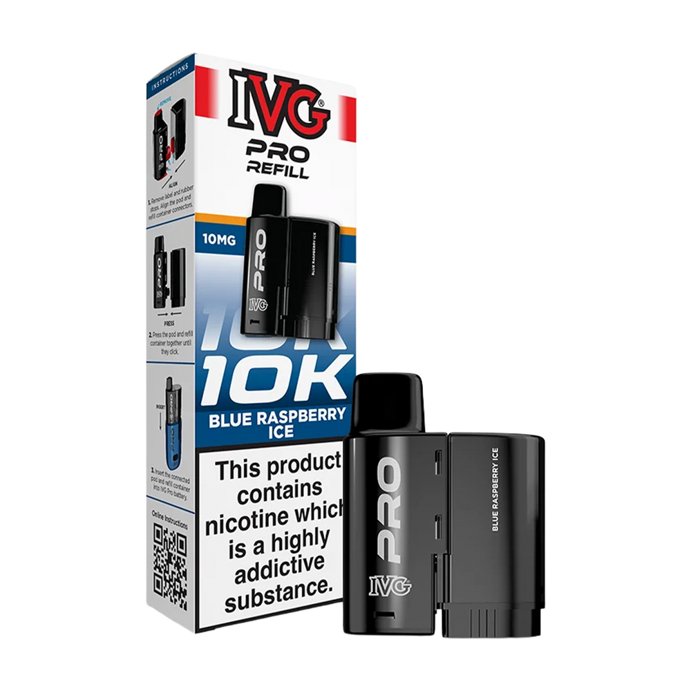 Blue Raspberry Ice IVG Pro 12 Refill Pack