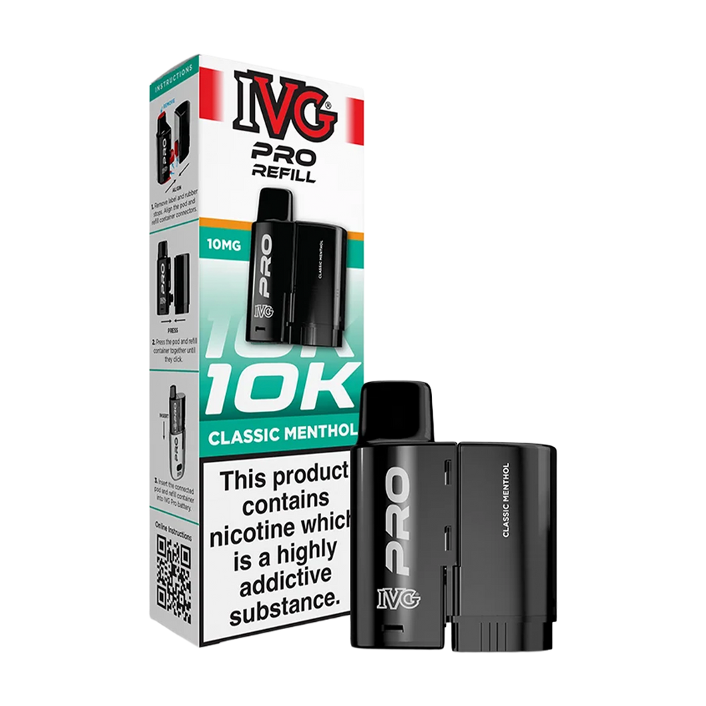 Classic Menthol IVG Pro 12 Refill Pack
