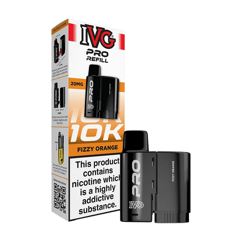 ivg pro 12 refill fizzy orange 20mg