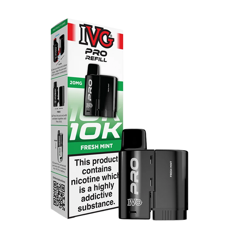ivg pro 12 refill fresh mint 20mg