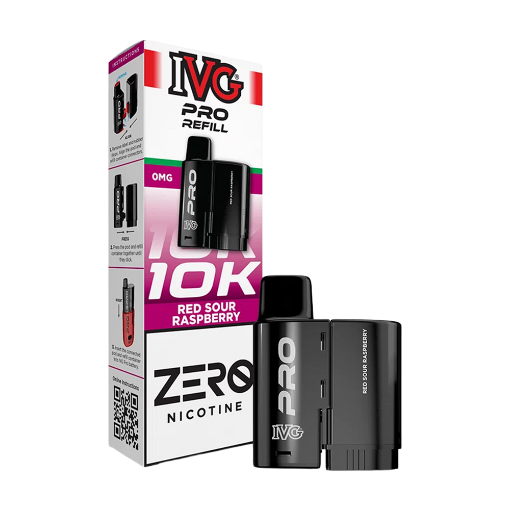 Red Sour Raspberry IVG Pro 12 Refill Pack