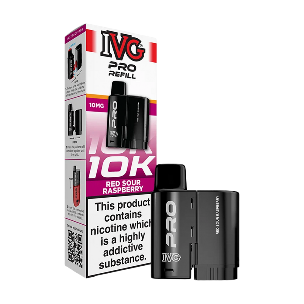 Red Sour Raspberry IVG Pro 12 Refill Pack
