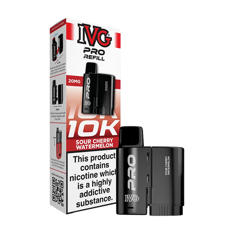 ivg pro 12 refill sour cherry watermelon 20mg