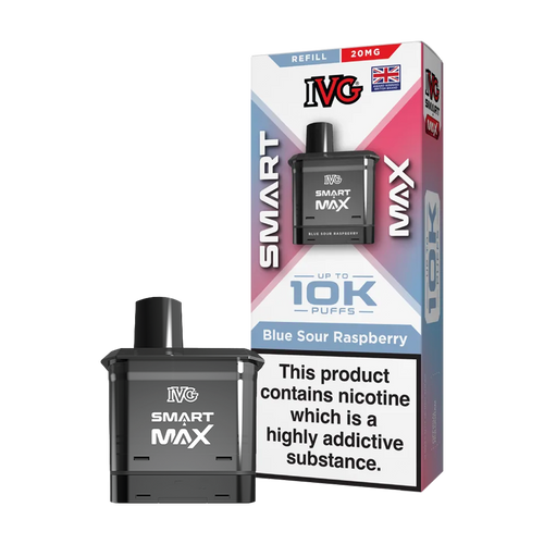 ivg smart max refill blue sour raspberry 20mg