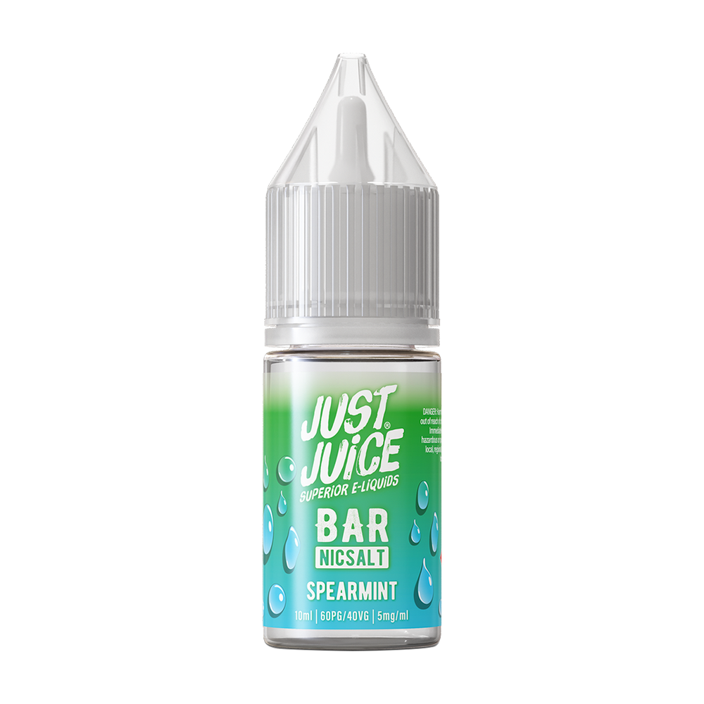 cool and fresh spearmint juicy bar vape breakdown Spearmint Nic Salt by Just Juice Bar – Ecigwizard
