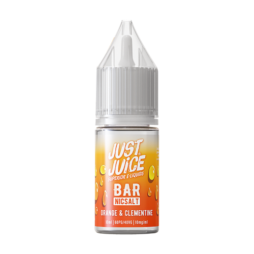 just juice bar range orange clementine 10mg