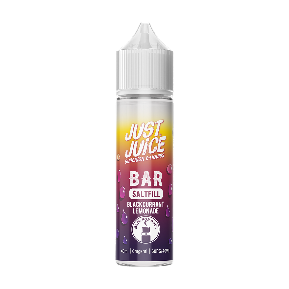just juice bar blackcurrant lemonade saltfill 40ml