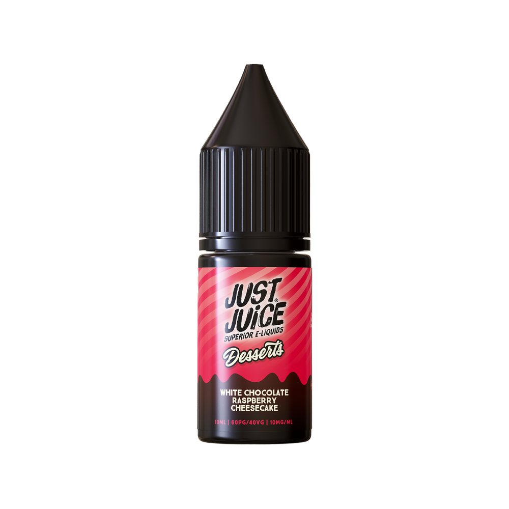 just juice eliquid desserts white choc rasp cheesecake