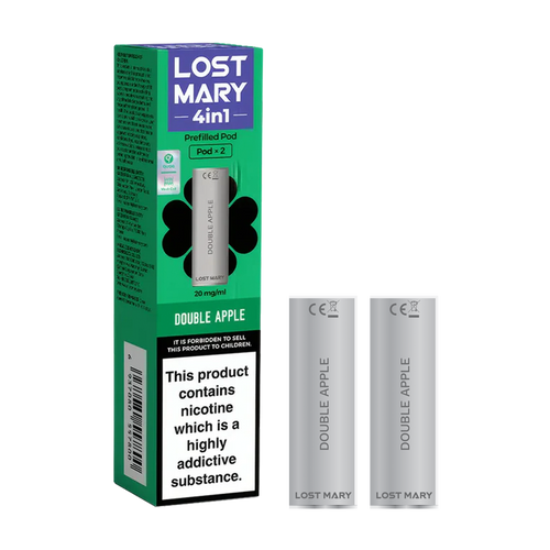 lost mary 4in1 berry double apple x2 pods new