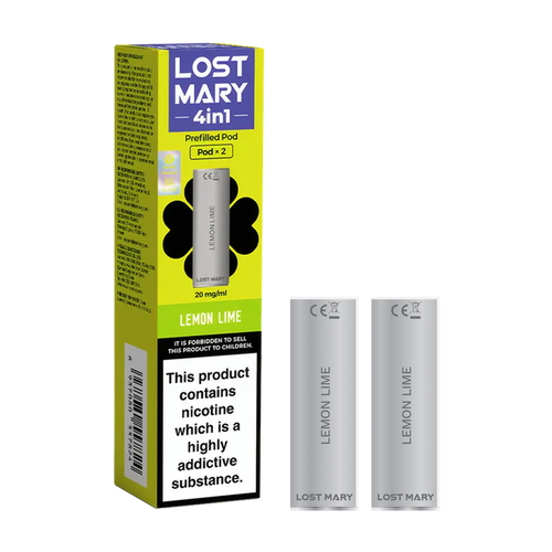lost mary 4in1 berry lemon lime x2 pods new