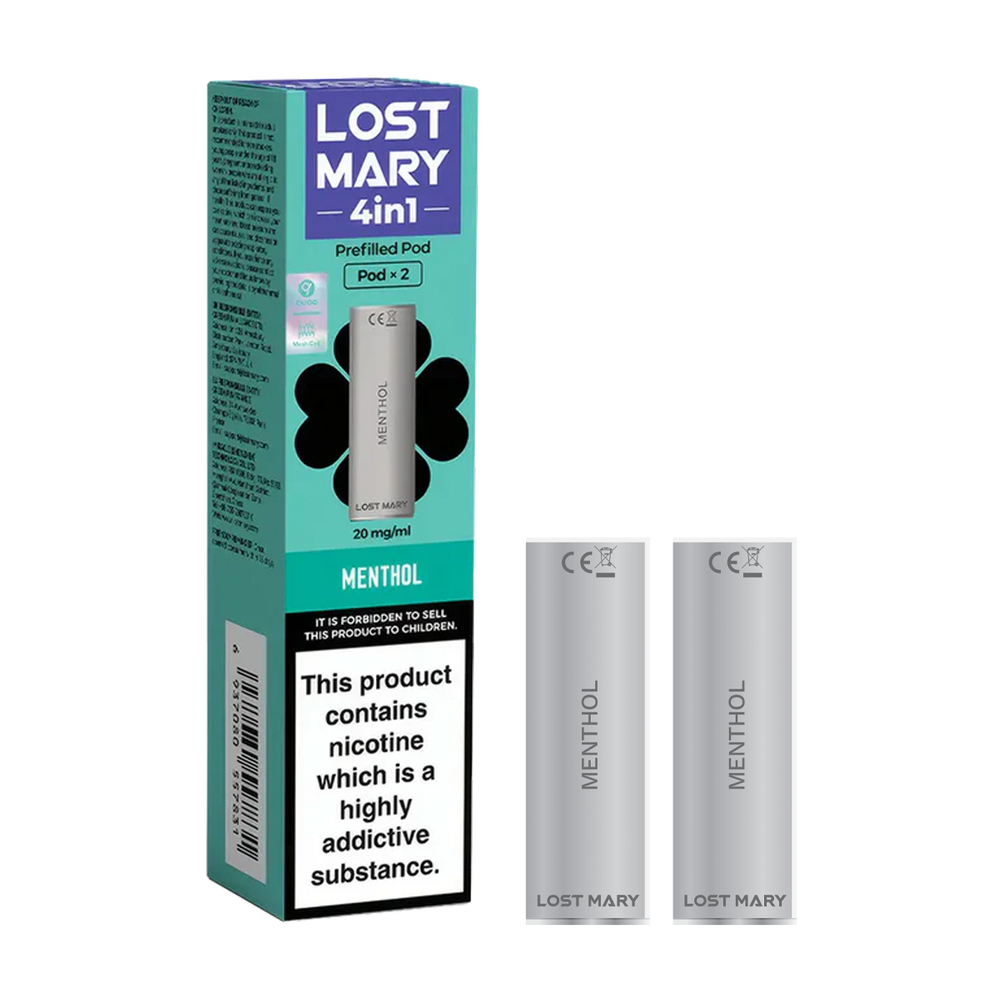 Menthol Lost Mary 4in1 Pods Ecigwizard Menthol Lost Mary 4in1 Pods Ecigwizard