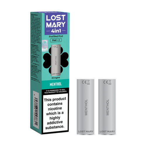 lost mary 4in1 berry menthol x2 pods new