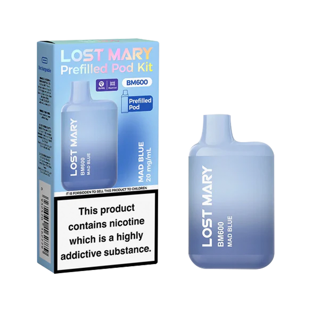 Lost Mary BM600 Prefilled Pod Kit | Rechargeable & Eco-Friendly Ecigwizard Lost Mary BM600 Prefilled Pod Kit | Rechargeable & Eco-Friendly Ecigwizard