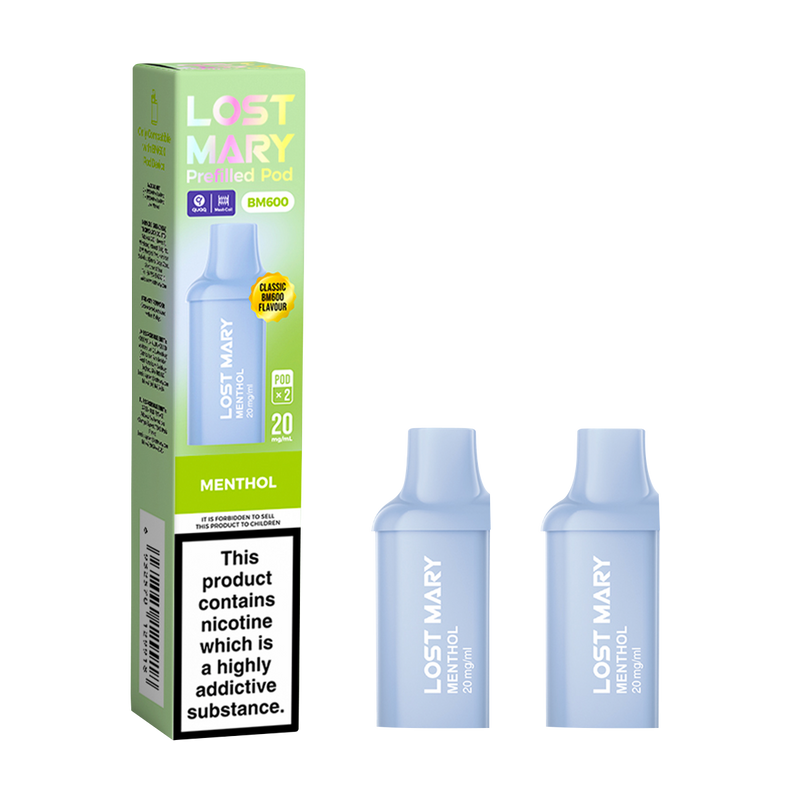 lost mary bm600 pods menthol