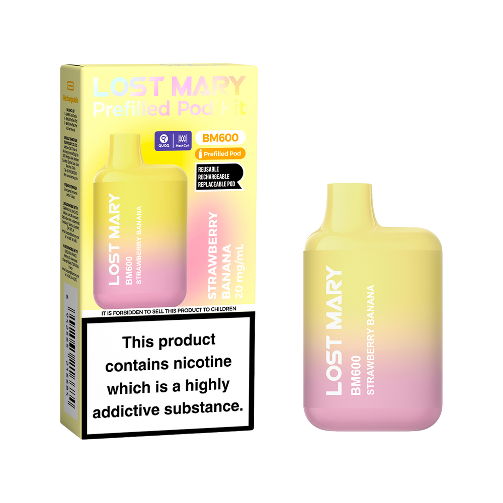Lost Mary BM600 Prefilled Pod Kit | Rechargeable & Eco-Friendly Ecigwizard Lost Mary BM600 Prefilled Pod Kit | Rechargeable & Eco-Friendly Ecigwizard