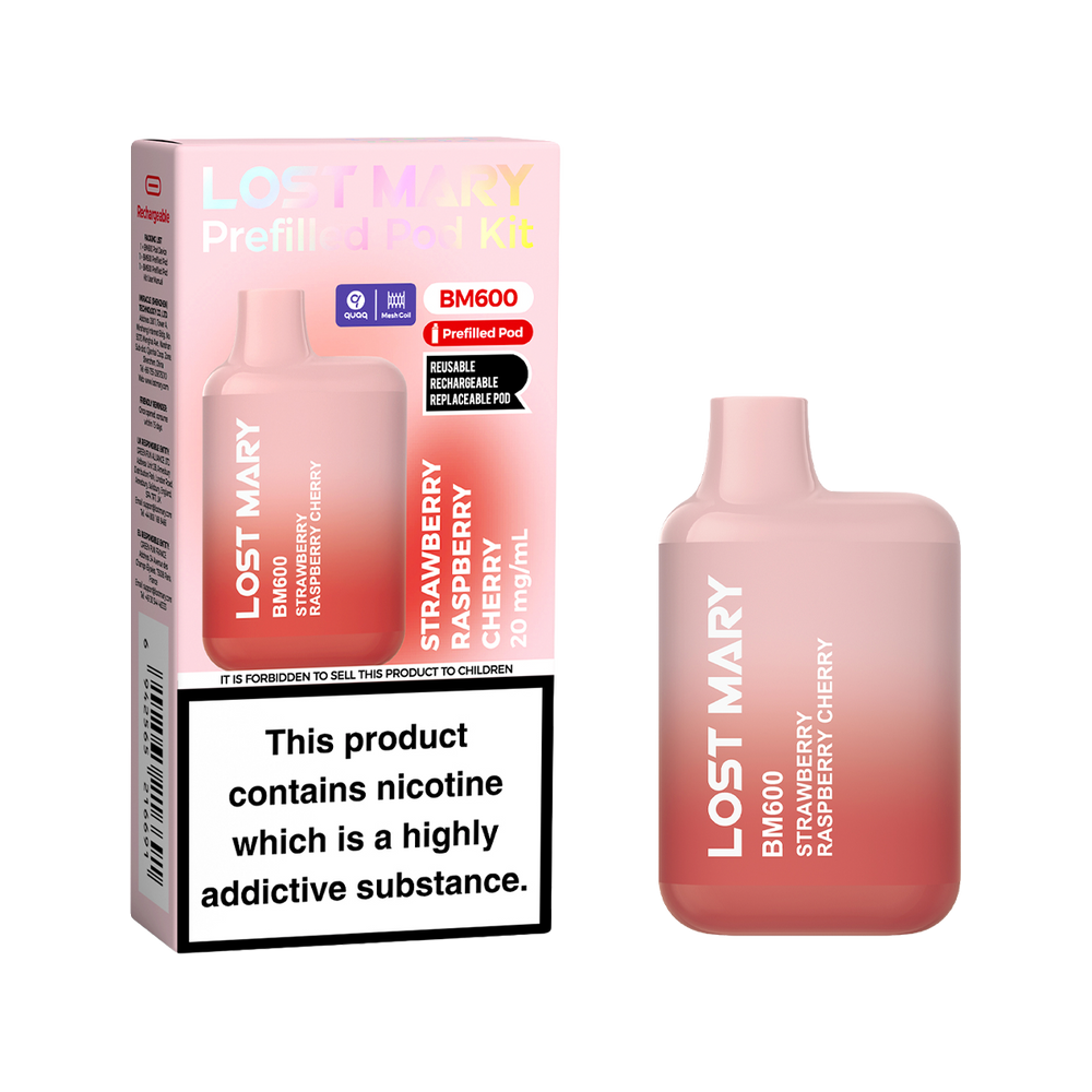Lost Mary BM600 Prefilled Pod Kit | Rechargeable & Eco-Friendly Ecigwizard Lost Mary BM600 Prefilled Pod Kit | Rechargeable & Eco-Friendly Ecigwizard