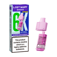 lost mary bm6000 refill pack blueberry sour raspberry
